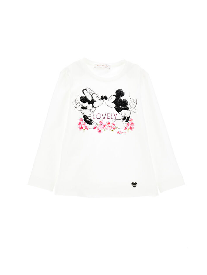 Mini canotta jersey con borchiette Monnalisa Bambina Abbigliamento Top e t-shirt T-shirt T-shirt senza maniche 