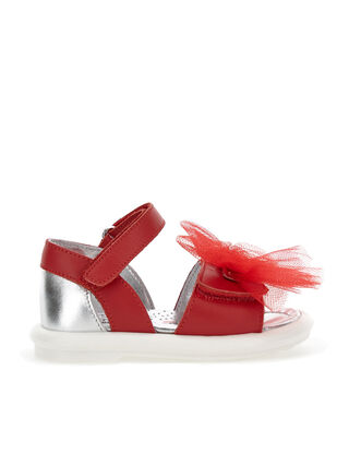 Sandales avec logo strass