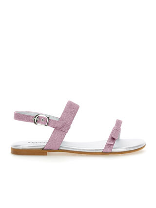 Fine glitter sandals