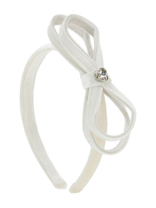 Velvet headband with bow