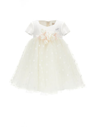 High-waisted tulle dress