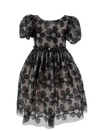 Tulle dress with sequin embroidery