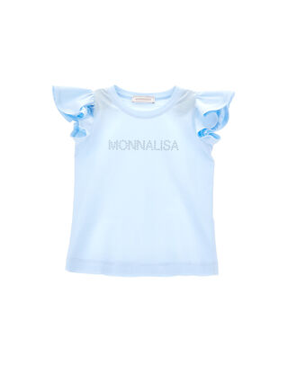 Studded logo jersey T-shirt