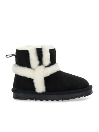 Botines de ante y felpa