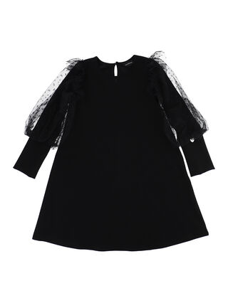 Tulle plumetis & Punto Milano dress