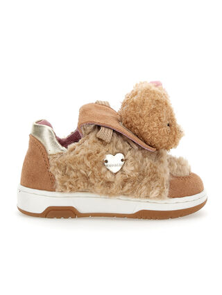 Scarpe tennis peluche con orsetto
