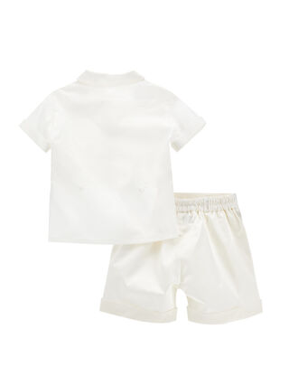 Satin two-piece formal suit