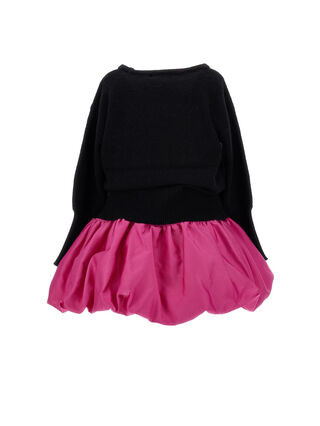 Duchesse dress with pullover