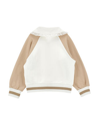 Двухцветная толстовка Teddy Monnalisa