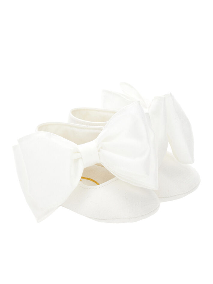 Monnalisa bow-detail pre-walker shoes - Red