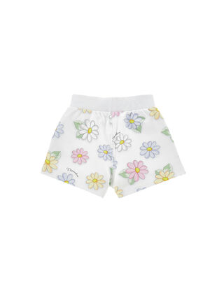 Свитшот-шорты с ромашками