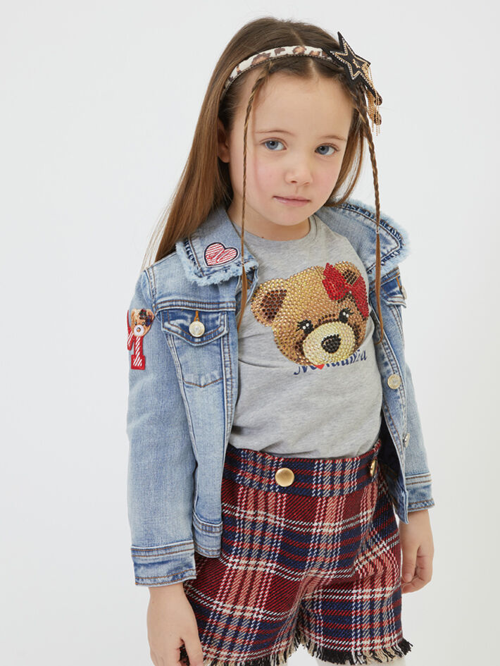Shorts felpa vintage Monnalisa Bambina Abbigliamento Pantaloni e jeans Shorts Pantaloncini 