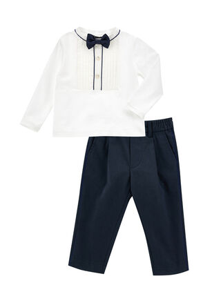 Elegant frosted satin set