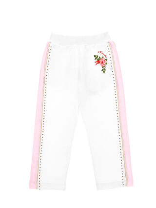 Fleece joggers with studs