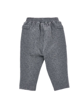 Pantalon en maille à fines rayures