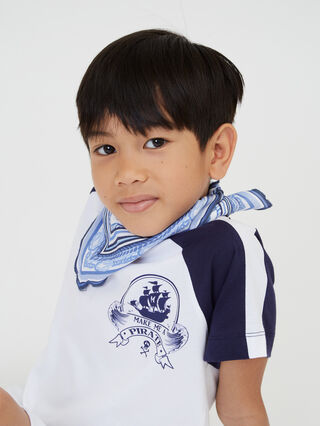 Bandana en viscose imprimé marin