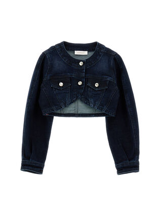 Cropped denim jacket