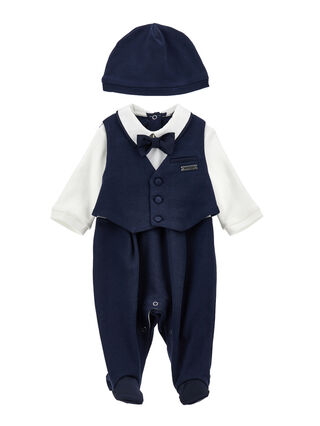 Элегантный комбинезон с шапочкой и бабочкой