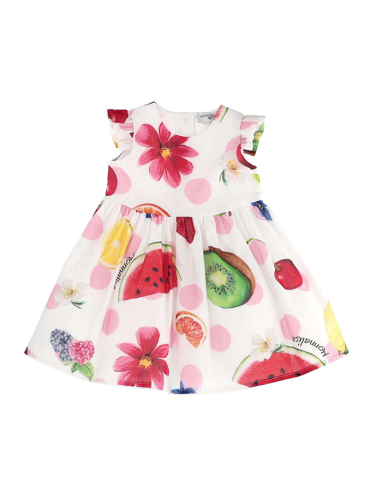 fruit print maxi dress