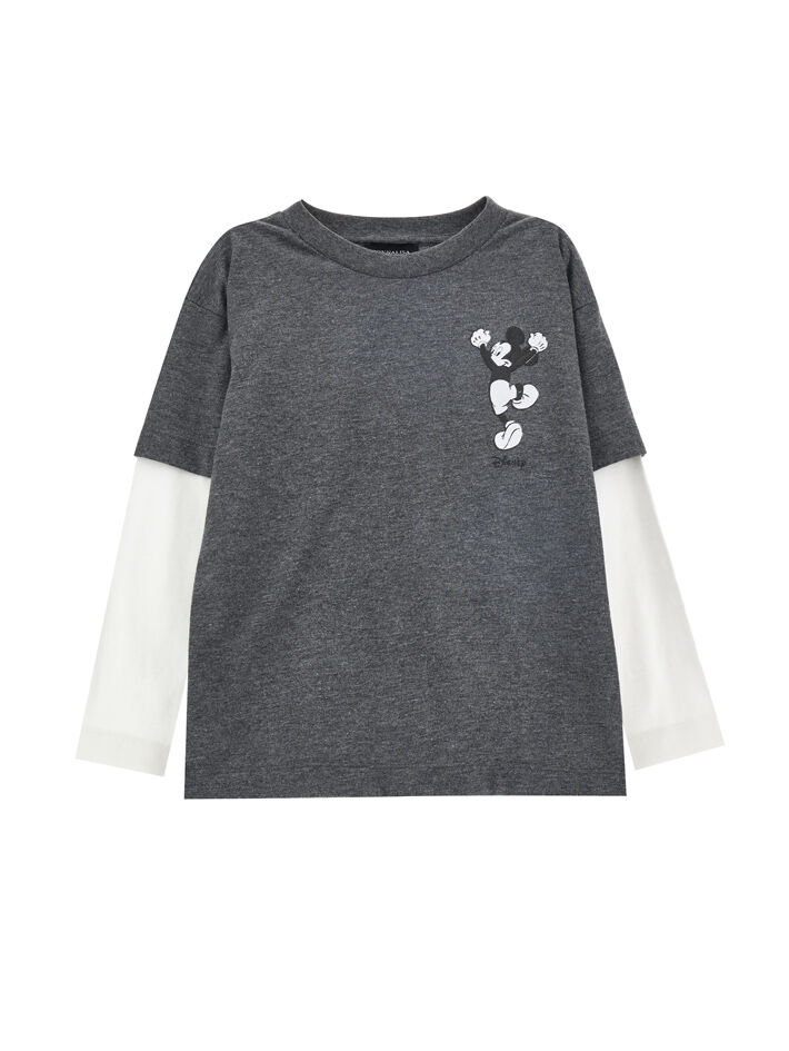 Crepe blouse with flower Monnalisa Girls Clothing T-shirts Long Sleeved T-shirts 