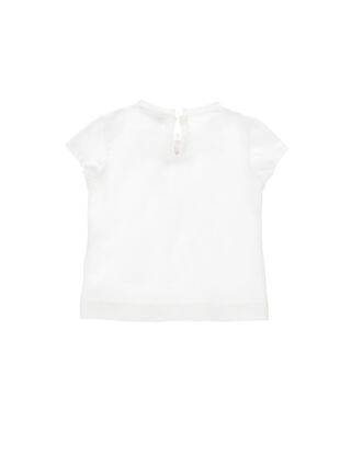 T-Shirt with Bow and Flower