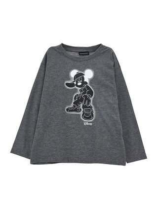 Long-sleeved Mickey Mouse jersey T-shirt