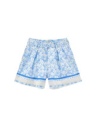 Хлопковые шорты с цветочным принтом