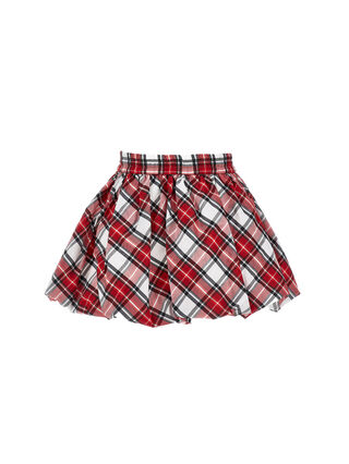 Gonna taffetà tartan