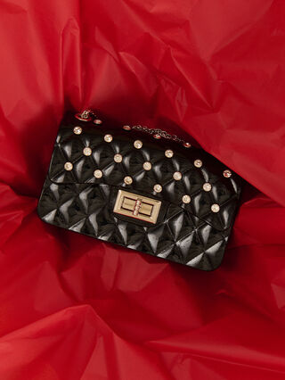 Bolsa de PVC con pedrería