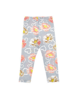 Leggings mit Anemonen-Print