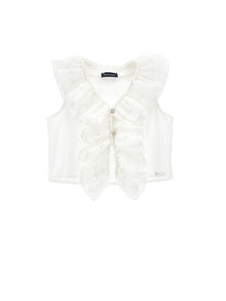Muslin top with ruffles