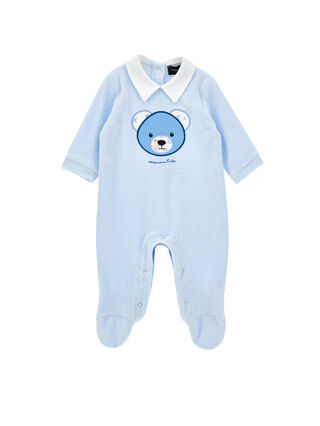 Teddy Monnalisa embroidery romper