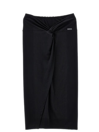 Viscose longuette skirt