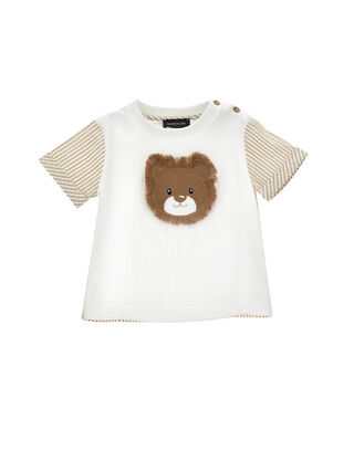 Cotton T-shirt with lion
