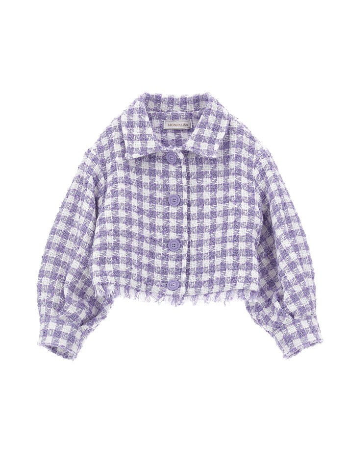 Monnalisa lightweight quilted jacket - Purple