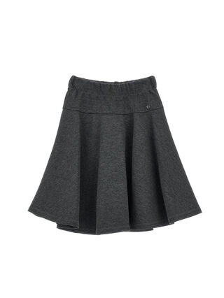 Pinstripe Milano stitch skirt