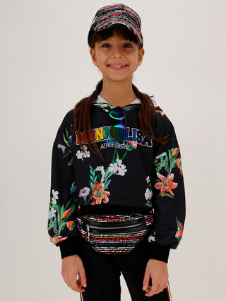 Practical cropped sweatshirt