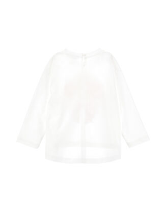 Anemone print cropped T-shirt