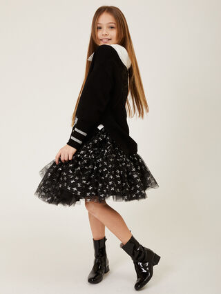 Glittery tulle skirt