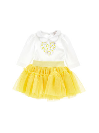 Костюм из двух предметов с тюлем