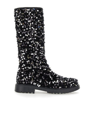 Sequined boots