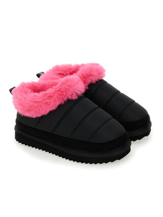 Calzado sin cierres de tejido técnico y felpa