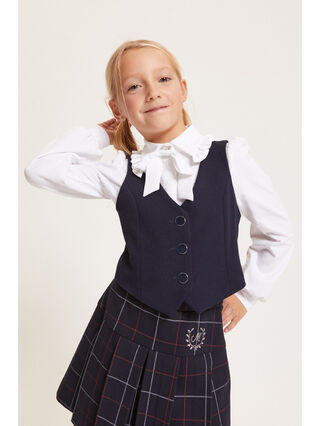 Hemd mit Rüschen und Schleife