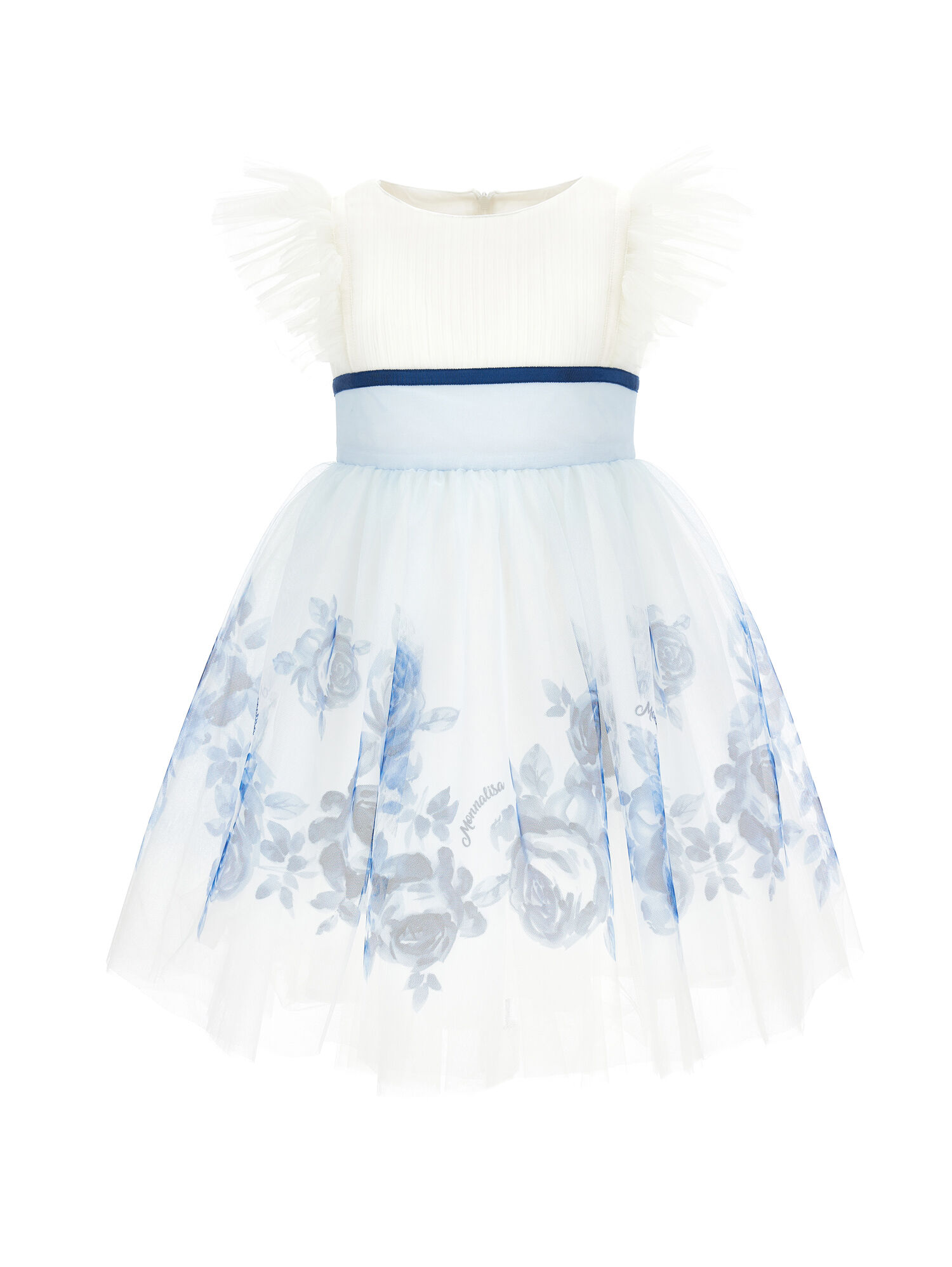Abito tulle con rose degrade bambina Monnalisa Italia
