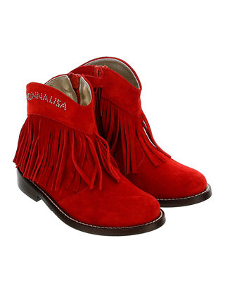 Texan fringed suede