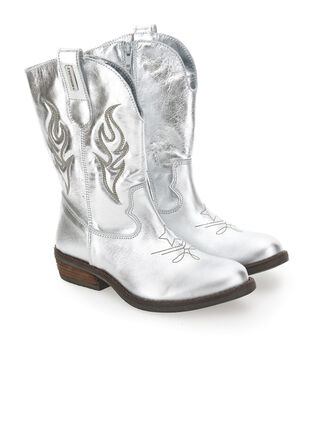 Botas tejanas de piel laminada