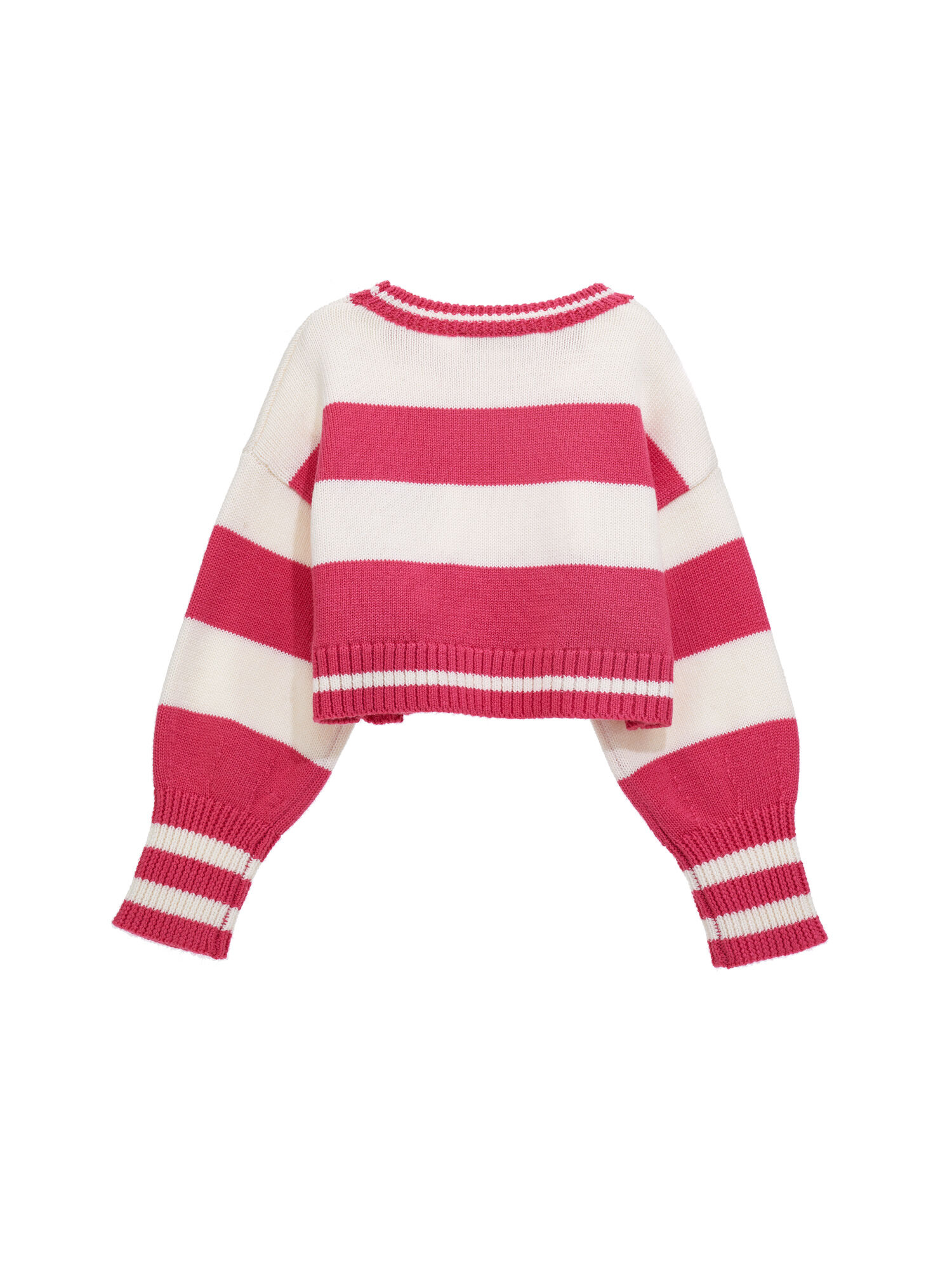 Cropped striped sweater best sale
