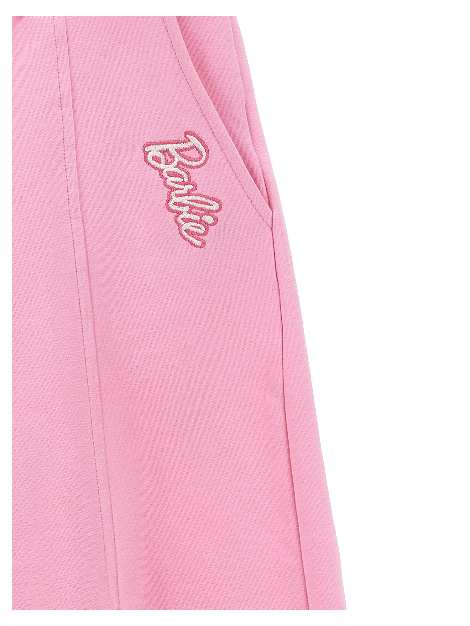 Monnalisa Barbie™ Stretch Sweatpants In Bright Peach Pink