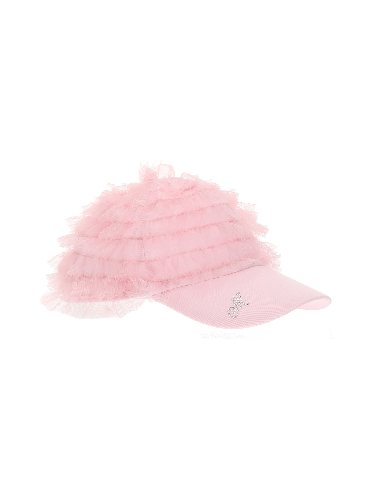 Monnalisa Ruffled-detail Cap In Rosa Fairy Tale