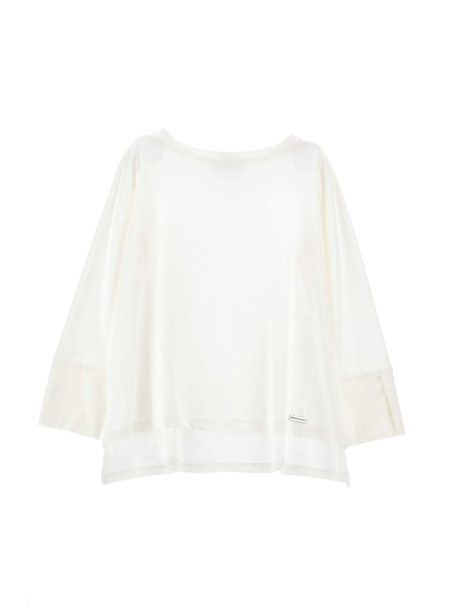 MONNALISA MONNALISA LONG T-SHIRT WITH SIDE SLITS